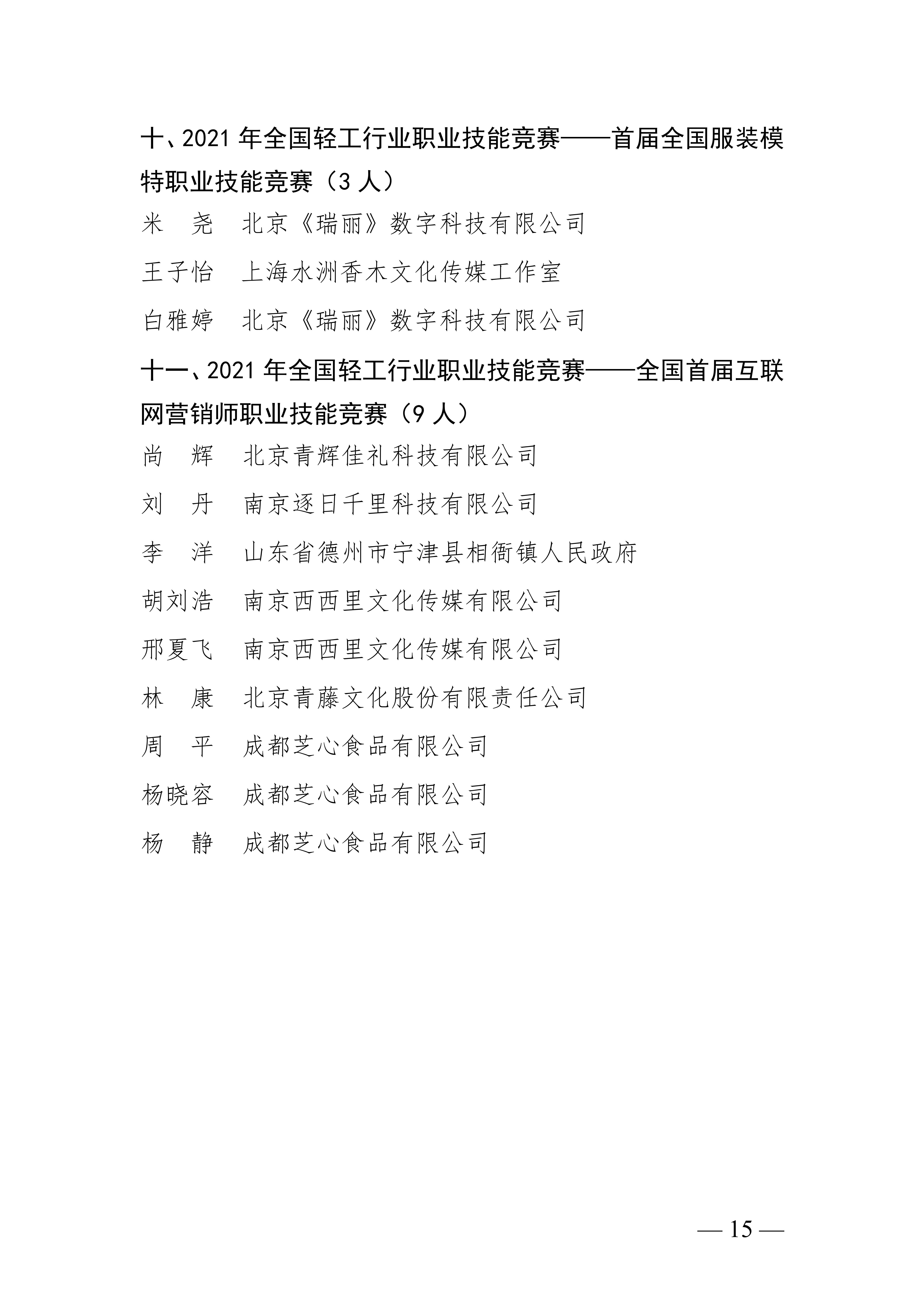 关于授予张宇鹏等252名同志“全国轻工技术能手”荣誉称号的决定_14.jpg